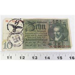 NAZI SS BANKNOTE CONCENTRATION CAMP ORENIEBURG