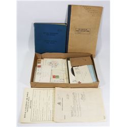 BOX OF HISTORY ITEMS OF A WWII PILOT 1943-1944.
