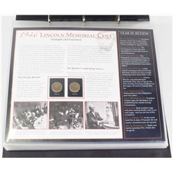 BINDER OF LINCOLN BICENTENNIAL COIN COLLECTION