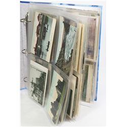 BOOK WITH OVER 120 POSTCARDS HALF ARE OVER 100