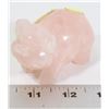 Image 1 : ROSE QUARTZ PIG FIGURINE HEALING STONE