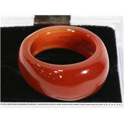 CARNELIAN STONE RING - APPROX SIZE 9