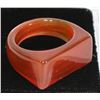 Image 1 : CARNELIAN STONE RING - APPROX SIZE 6