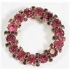 Image 1 : VINTAGE DUSTY ROSE RHINESTONE BROOCH