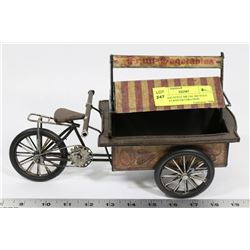 VINTAGE STYLE METAL BICYCLE FRUIT STAND DECORATION