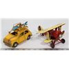 Image 1 : METAL "BUG" CAR SOLD WITH METAL AIRPLANE