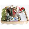 Image 1 : BOX W/CHRISTMAS ITEMS INCL. NATIVITY