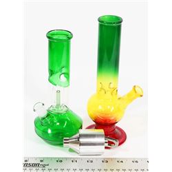 BOX W/2 NEW BONGS & NEW STAINLESS STEEL