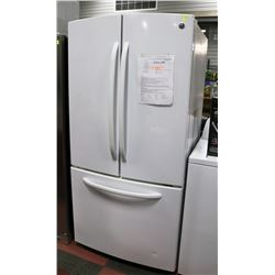 WHITE GE FRENCH DOOR FRIDGE