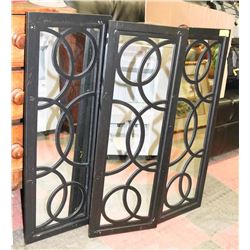 3PC MATCHING SHOWHOME MIRROR 14"X37".