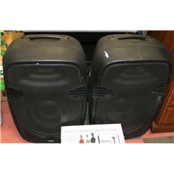 LOT OF 2 PODIUM PRO AUDIO PP1505A SPEAKERS,
