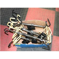 SLOT WALL GUITAR DISPLAY HANGERS - LOT OF 7