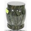 Image 1 : MARBLE DESIGN STONE LIDDED JAR/URN, 7" TALL