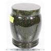 Image 1 : MARBLE DESIGN STONE LIDDED JAR/URN, 7" TALL