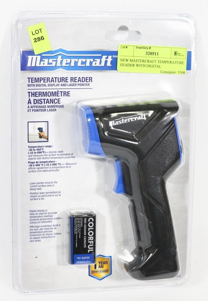 NEW MASTERCRAFT TEMPERATURE READER WITH DIGITAL