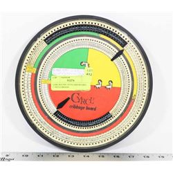 RARE ROUND 1970'S CRIB BOARD, CYRCLE BRAND