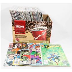 BOX OF 100 COLLECTORS COMICS, ASSORTED