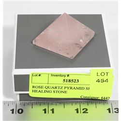 ROSE QUARTZ PYRAMID SHAPED HEALING STONE