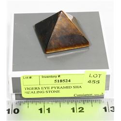 TIGERS EYE PYRAMID SHAPE HEALING STONE