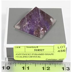AMYEHYST PYRAMID SHAPE HEALING CRYSTAL