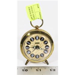 ESTATE VINTAGE WEST GERMANY JERGER ALARM CLOCK
