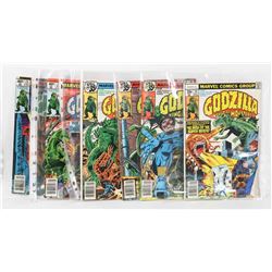 COLLECTION OF OLD GODZILLA COMIC BOOKS