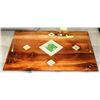 Image 1 : LARGE WOODEN MOSAIC BED TRAY