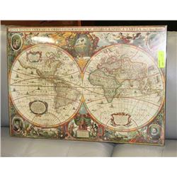 NOSTALGIC WORLD MAP PICTURE