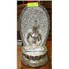 Image 1 : SILVER BUDDHA STATUE, 22" TALL