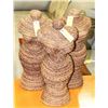 Image 1 : 3 RAFFIA BUSTS 18" TALL.
