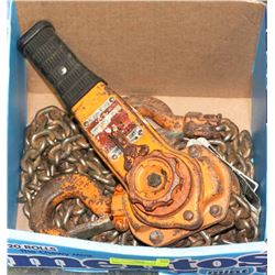 KITO 1 1/2 TON LEVER BLOCK CHAIN HOIST -