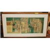 Image 1 : FRAMED CITY SCENE PAINTING