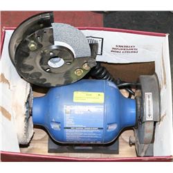 POWERFIST 6" BENCH GRINDER 1/3HP 3500RPM.