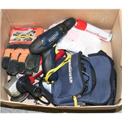 BOX WITH ANGLE GRINDER, BUTANE FUEL, CORDLESS