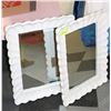 Image 1 : 2 PC MATCHING SHOWHOME WHITE LACQUER MIRROR
