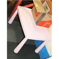 PINK PLASTIC GIRL TABLE