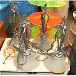 4 VINTAGE JASPER PARK LODGE PENDANT LIGHTS