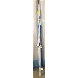 SET OF KIDS CROSS COUNTRY SKIS AND POLES