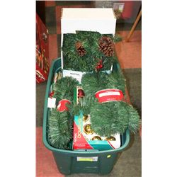 LARGE CHRISTMAS DECORATION BOX.