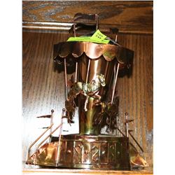 COPPER MERRY GO ROUND MUSIC BOX