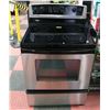 Image 1 : WHIRLPOOL BLACK & STAINLESS STEEL FLAT TOP RANGE