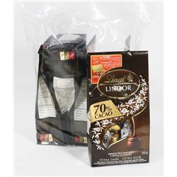BAG WITH 5 PKS OF 70% COCOA LINDOR CHOCOLATE