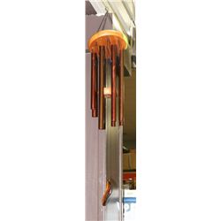 NEW EARTHTUNES LIGHT CHERRY 28" BONZE TUBE CHIME