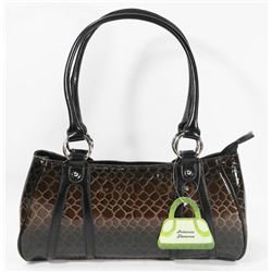 NEW BROWN PRINCESS FLORENCE SNAKE SKIN STYLE