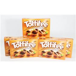 5 BOXES WITH 48 TOFFIFEE CARAMEL CHOCOLATE