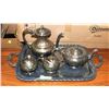 Image 1 : ESTATE PLATED COPPER TEA SET