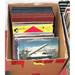 BOX OF LPS, INCLUDING SUPERTRAMP, LITTLE RICHARD,