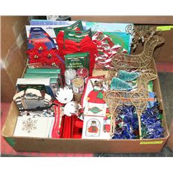 FLAT OF NEW CHRISTMAS DECORATIONS