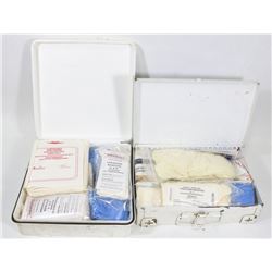 BOX W/2 COMPLETE FIRST AID KITS (ALL NEW