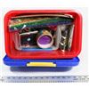 Image 1 : KIDS STORAGE TOTE LOADED/ W ARTIST CRAFT SUPPLIES